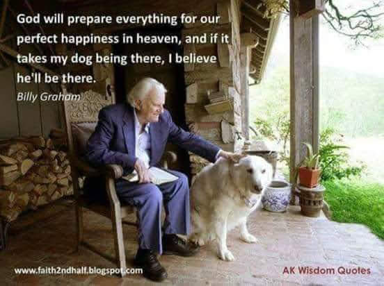 Billy Graham with dog